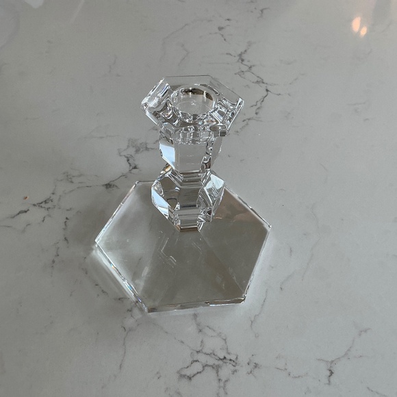 Val St. Lambert crystal candle holder - Picture 1 of 3